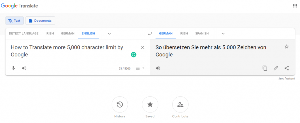 How to Translate more 5,000 characters limit by Google