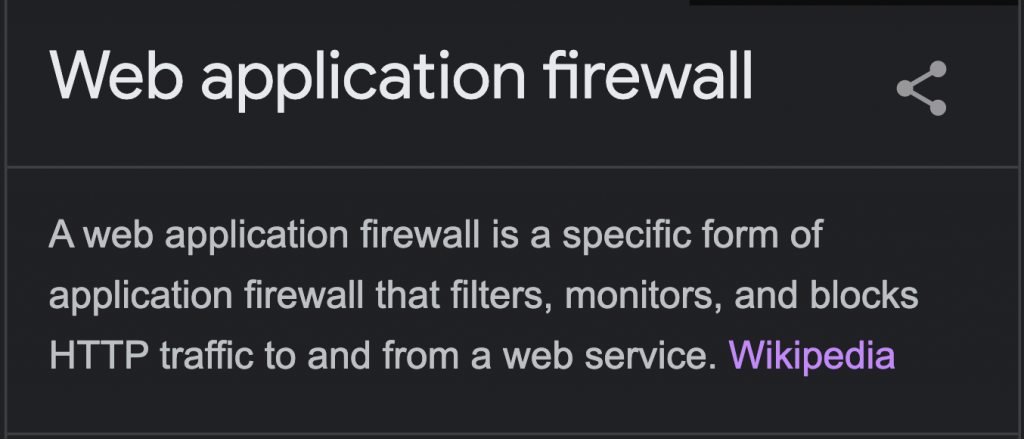 web application firewall definition