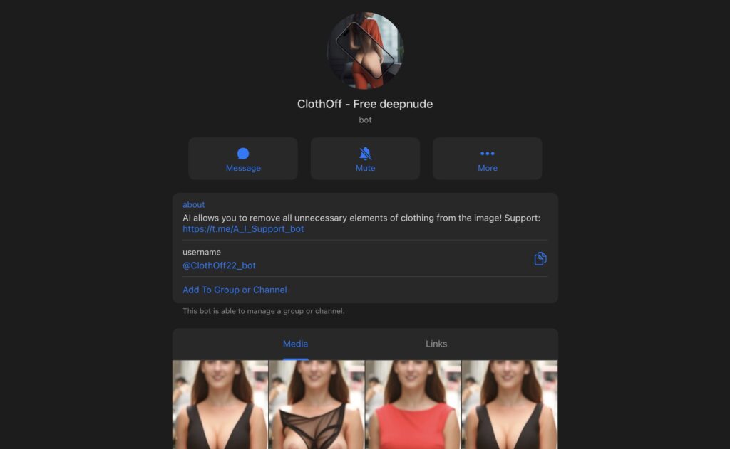 cloth off bot screen